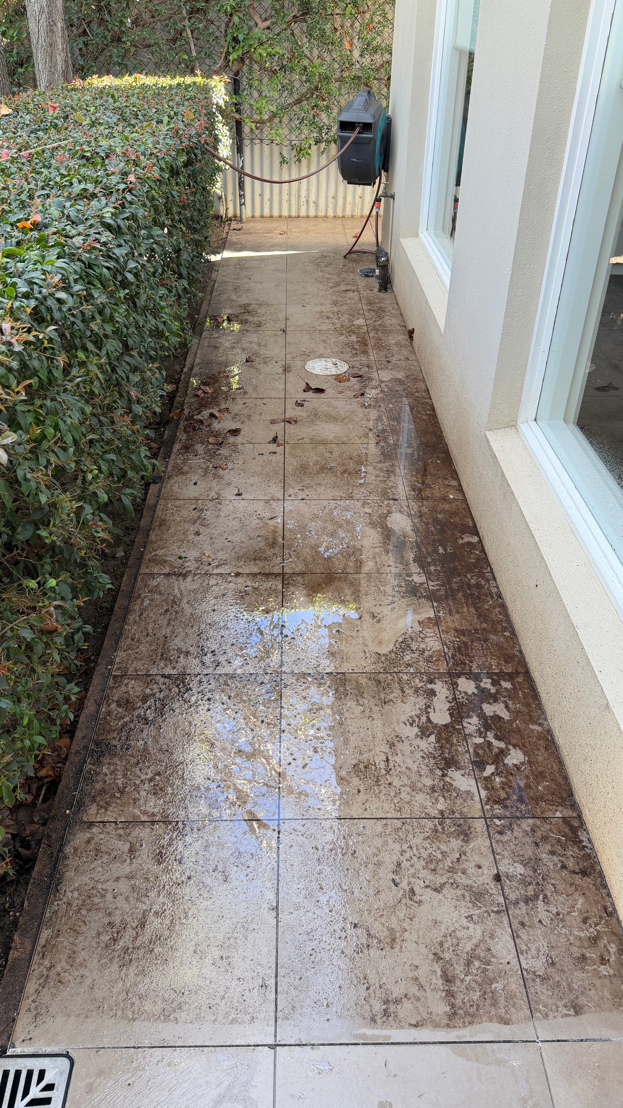 Before — pressure cleaning - parkside